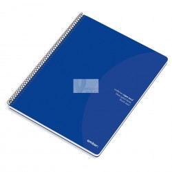 Caderno azul espiral A4 80folhas - 70gr linhas