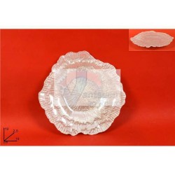 Taça redonda branca de vidro 19cm