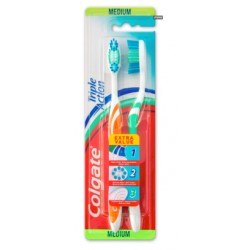 Pack 2 escovas de dentes Colgate Tripla Acção
